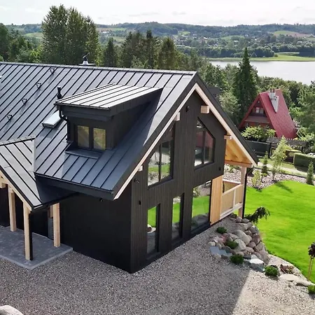 Czorny Dab - Nowoczesny Dom Wakacyjny Na Kaszubach, Jacuzzi, Sauna, Bilard Garcz Exterior photo